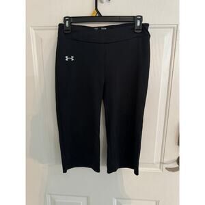 Youth Large Under Armour Heat Gear Black Leggings